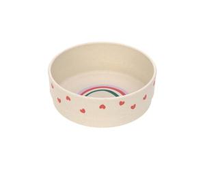 LÄSSIG Children's Bowl Bowl Children's Tableware Without Melamine, BPA-Free, for Dishwasher and Microwave/Bowl Happy Rascals Heart Lavender