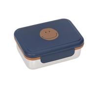 LÄSSIG Children's Lunch Box Stainless Steel Little Gang Smile Navy