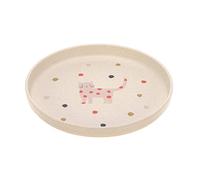 LÄSSIG Children's Melamine Plate BPA Free for Dishwasher and Microwave/Plate Little Mateys Sicy Orange