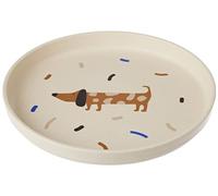 LÄSSIG Children's Plate Without Melamine, BPA-Free, for Dishwasher and Microwave/Plate Little Mateys Royal Blue