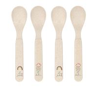 LÄSSIG Children's Spoons Set (4 Pieces) Melamine BPA Dishwasher and Microwave Spoon Set Garden Explorer, Multi-Colour