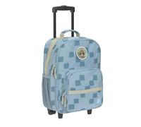 LÄSSIG Children's Suitcase Trolley Travel Suitcase with Telescopic Rod and Wheels for Children Hand Luggage/Trolley Pattern Party Blue