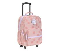 LÄSSIG Children's Suitcase Trolley Travel Suitcase with Telescopic Rod and Wheels for Children Hand Luggage/Trolley Pattern Party Rose