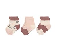 LÄSSIG Children's Trainer Socks Set of 3 / Off White/Powder Pink Size 19-22