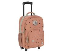 Lässig Children's Trolley Suitcase with Telescopic Bar and Wheels for Kids Hand Luggage, Happy Prints Caramel, 40 cm, Happy Prints Caramel