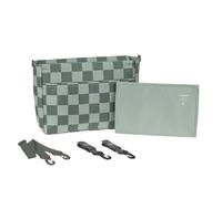 LÄSSIG Baby changing backpack with changing mat, pram attachment, bottle warmer water-repellent sustainably produced/Rolltop Backpack grey