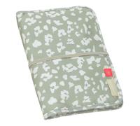 LÄSSIG Baby Nappy Bag with Changing Mat with Pocket for Wet Wipes for Travelling/Changing Pouch Leo Light Khaki