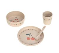 LÄSSIG Happy Fruits Cherry Children's Dinnerware Set (Plates, Cups, Bowls, Spoons) Melamine Free, BPA Free, Dishwasher and Microwave Safe/Bowl