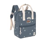 LÄSSIG Happy Prints Children's Backpack with Chest Strap Nursery Bag 28 cm 5.5 Litres 3 Years Mini Square Backpack, darkblue, 28 cm, Children's backpack with chest strap