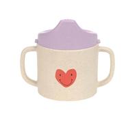 LÄSSIG Kids Cup with Handle and Removable Lid 150 Ml/Sippy Cup Pp/Cellulose Happy Rascals Heart