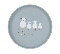 LÄSSIG Kids Plate PP/Cellulose Tiny Farmer Sheep/Goose blue