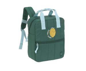 Lässig leisure backpack Little Gang Mini Square Backpack 7L Lemon Dark Green | For nursery, padded shoulder straps and chest strap, water-repellent