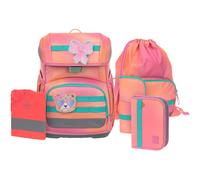Lässig satchel rain cover Light Unique School Set 7 -piece Sunset Pink apricot
