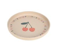 Lässig Melamine Free BPA Free Dishwasher & Microwave Safe Children's Plate/Happy Fruits Cherry Plate