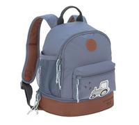 Lässig Mini Backpack for Children 27 cm, 4.5 Litres Top, 1.5 Litres Bottom, 3 Years/Mini Backpack Adventure Tractor