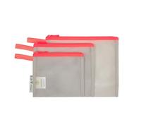 LÄSSIG Nappy Bag Accessory Set 3-Piece Organiser Mesh Bags for Travelling Mesh Bags Set