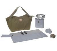 Lässig Nappy Bag Diapering Bag Green Label Twin Bag Triangle olive - 5 count