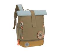LÄSSIG Nursery Backpack Children's Backpack Rolltop with Chest Strap Water-Repellent 11 Litres/Mini Rolltop Backpack, Nature Olive, Höhe 32,5 Zentimeter, Children's backpack