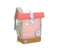 LÄSSIG Nursery Backpack Children's Backpack Rolltop with Chest Strap Water-Repellent 11 Litres/Mini Rolltop Backpack, Rose/Pink, standard size, Children's backpack
