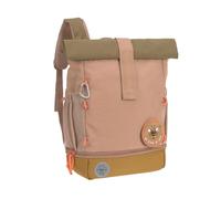 LÄSSIG Nursery Backpack Children's Backpack Rolltop with Chest Strap Water-Repellent 11 Litres/Mini Rolltop Backpack, Natural brown, standard size, Children's backpack