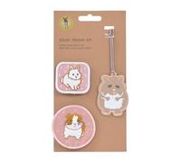 LÄSSIG Pendant and Patch Set/School Patches Set, Cuddyl Pet, Mittel, Pendant and Patch Set