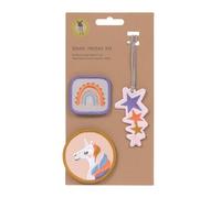LÄSSIG Pendant and Patch Set/School Patches Set, Unicorn, Mittel, Pendant and Patch Set