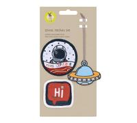 LÄSSIG Pendant and Patches Set (3 Pieces) with Press Stud, School Patches Set