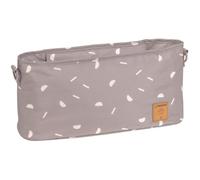 LÄSSIG Pushchair Buggy Organiser with Attachment Blocks Taupe | Pram bag, buggy organiser, pram organiser, changing