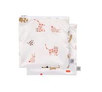 LÄSSIG Reusable Storage Bag Snack Bag 2 Pieces/Snack Bag Little Mateys Sicy Orange