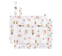 LÄSSIG Reusable Wet Bag 2 Pieces/Wet Bag Little Mateys Spicy Orange