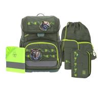 Lässig satchel rain cover Light Unique School Set 7 -piece Jungle Green dark green