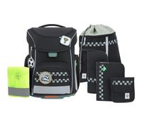 Lässig satchel Unique School Set Slim 7-teilig Black