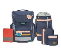 Lässig satchel Unique School Set Slim 7-teilig Navy