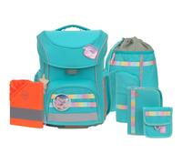 Lässig satchel Unique School Set Slim 7-teilig Turquois