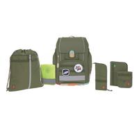 LÄSSIG Boxy Unique 7-Piece Children's School Bag Set Olive, Olive, Standard Size, Casual
