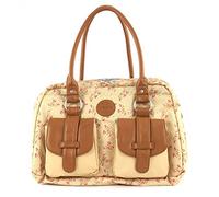 Lassig Vintage Metro Style Diaper Bag includes matching Bottle Holder, Changing Mat and Stroller Hooks, Rosebud Fairytales