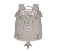 LÄSSIG Small Children's Backpack for Nursery, Crib Backpack with Chest Strap, 20 x 9.5 x 24 cm, 3.5 L, Grey Dragon, Standard Size, Tiny Friends
