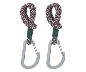 Lässig Stroller Hooks Cord 2 pcs Green / Lavender / Deep Red