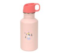 LÄSSIG Sunny Explorer Stainless Steel Water Bottle BPA Free 500ml Leak Proof Sports Drink Cap (Pink)