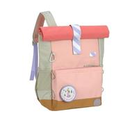 LÄSSIG Sunny Explorer Children's Backpack with Chest Strap Leisure Backpack Water-Repellent 12 Litres Medium Rolltop Backpack Rose/Pink