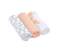 Lässig Swaddle & Burp Blanket L Little Spookies Peach