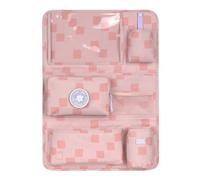 LÄSSIG Car Organiser, Car Back Seat Organiser, Back Seat Bag for Car, for Hanging, Foldable, Car Wrap-to-Go Pattern, Party, Rose
