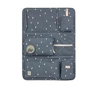 LÄSSIG Car Organiser, Car Back Seat Organiser, Happy Prints Dark Blue, 55 cm