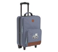 LÄSSIG Adventure Children trolley travel case with packing straps and wheels from 3 years, 46 cm, 18 L, Tractor blue