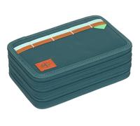 Lässig Unique School Triple Pencil Case Slim Dark Green