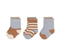 LÄSSIG Unisex Children's and Baby Socks Set of 3 Light Blue Caramel Size 12-14