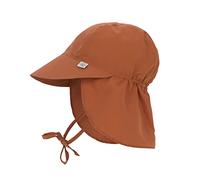 Lässig Unisex Kid's Sun Protection Flap Hat Sunsuit, Brown (Rust), 43-45