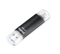 "Laeta Twin" USB Flash Drive, USB 3.0, 128GB, 40MB/s, black