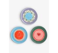 Laetitia Rouget Nos Amours Stoneware Jewellery Plates Set of Three