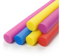 Laeto Foam Pool Noodle - Durable Swim Noodles for Adults & Kids | Floating Foam Sticks for Exercise & Fun | Pack of 2 or More - Assorted Colors (3 Chosen at Random)